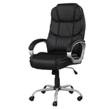 ZNTS PU Leather Upholstered Office Task Chair, Modern Adjustable 360 Degree Swivel Chair, High Back, B011P204085