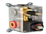 2 Way Outlet Function Solid Brass Shower Diverter Valve Mixer Rough-In Shower Handle Valve Kit W928131378