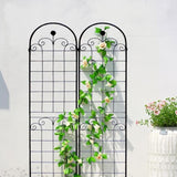 4 Pack Metal Garden for Climbing Plants Outdoor 86.7'' x 19.7'' Rustproof Plant Support Rose 36311942
