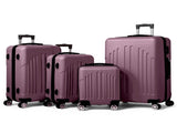 Curved Vertical Stripes 4-in-1 Trolley Case - Violet 83364795