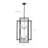 (Same as W1340142525/L1018-C) 8-Lights Lantern Tiered Pendant Light Fixtures, Industrial Farmhouse W1340P206663