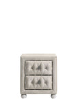 Reggie Beige Fabric Nightstand B2726P365576