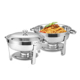 Round Buffet Catering Dish For Home and Outdoor 2 Pcs/ Sets W1612124771