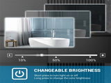 32" x 24" LED Bathroom Mirror Bright Backlight, 5 Mins Defog, Full HD Reflected Wall Mounted ,3 91138197