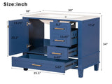 30" Bathroom Vanity , Modern Bathroom Cabinet with Sink Combo Set, Bathroom Storage Cabinet with a WF321698AAC