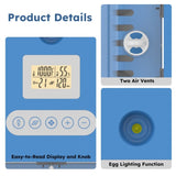 70 Egg Incubator with Automatic Turning & Humidity Control Digital Poultry Hatcher for Chicken, 50148422