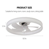 ZNTS Ceiling Fan with Lights Dimmable LED W1340P176451