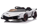 Lamborghini Poison Small Dual Drive 12V 4.5AH with 2.4G Remote Control Sports Car Electric Car White 34678486