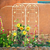2 Pack Metal Garden Trellis 86.7" x 19.7" Rustproof Trellis for Climbing Plants Outdoor Flower W1586135960