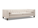 Jack 84" Modern Tuxedo Tufted Sofa, Sky Neutral Beige Polyester B2719P238409
