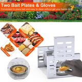 2Pcs Humane Rat Trap Catch and Release Live Mouse Cage Traps with Automatic Continuous Cycle 49485638