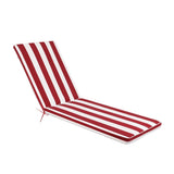 Outdoor Lounge Chair Cushion Replacement Patio Funiture Seat Cushion Chaise Lounge CushionRed/White 30725370