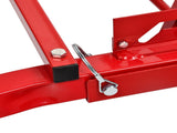 Fit Ford Car repair ladder 400 LB, 45-66 inch height red iron tube, black cushion iron MT034026 24643559