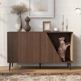 Furniture Style Wooden Cat House With Storage N843P254861W