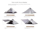 Pole-Free Rainproof Indian Teepee Pyramid Camping Tent 89992100