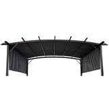 12x9 Ft Universal Outdoor Pergola Replacement Canopy Cover,Grey Sale to Temu is Banned.Weekend can 00144227