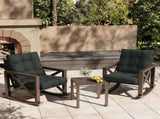 Outdoor High Back Chair Cushions Set of 2, 42"x21"x4" Tufted Waterproof Patio Cushion for Rocking & 51827174