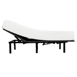 Adjustable Bed Base with Wired Remote, Twin XL Size Bed Frame, Metal Frame, Black B011P203577