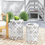 Metal S/2 end table 73604.00WHI