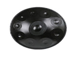 10 Notes Black Solid Color Handpan Drum Steel Percussion Instrument 72096824
