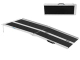 Non-Skid Traction Folding Aluminum Wheelchair Ramp Scooter Mobility Handicap Ramps for Home Steps, 48052959
