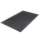 ZNTS Bar Kitchen Industrial Multi-functional Anti-fatigue Drainage Rubber Non-slip Hexagonal Mat 150*90cm 56392233