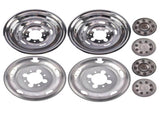 Stainless Steel Dual Wheel Simulator Covers Fit for 2003-2018 Replacement for Dodge Replacement for 35433719