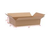 100 Corrugated Paper Boxes 6x4x2"Yellow 06537772