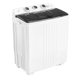 ZNTS Twin Tub with Built-in Drain Pump XPB45-428S 20Lbs Semi-automatic Twin Tube Washing Machine for 00898133