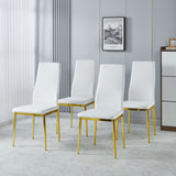 chair set of 4,GOLDEN COLOR LEG,WHITE SEAT W234P241305