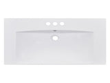 30" Single Bathroom Basin Sink, Vanity Top Only, 3-Faucet Holes, Resin WF316527AAK