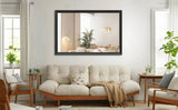 60"x40" Oversized Modern Rectangle Bathroom Mirror with Black Frame Decorative Large Wall Mirrors W708P297675