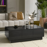 ON-TREND Coffee with 2 large Hidden Storage Compartment, Extendable Cocktail WF303591AAB