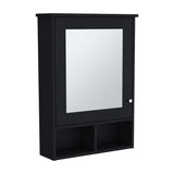 Vina Medicine Cabinet with Mirror Door 29" High Cabinet Organizer with Three concealed Shelves and B200P235868