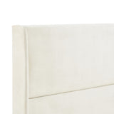 Rozitta Beige Velvet Wingback Platform Bed, Queen T2574P198388