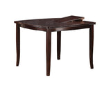 Counter Height Dining Table Top Birch Veneer MDF Rubber Wood Dining Room Furniture 1pc Table w B01157384