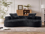 80" 3 Seater Couch for Living Room, Boneless Couch with 2 Pillows,Upholstered Floor Sofa W5515P566349