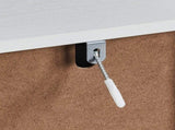Handleless Grille-Finished 4-Drawer Bedside Table P2 Particleboard MDF & Melamine Veneer 28721964