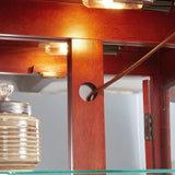Lighted Glass Curio Display Cabinet,Display Cabinet,Glass Storage Cabinet Glass Wine cabinet Wood W2275P178796