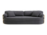78.3" Queen Sleeper Sofa Bed, No Assembly Convertible Pull Out Futon Couch with Removable Backrest W1117P567381