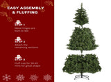 7.5ft Automatic Structure PVC Material 600 Lights Warm Color 8 Modes 1200 Branches Christmas 92326934