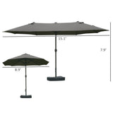 Outdoor beach umbrella/Double-Sided Market Umbrella 63242560