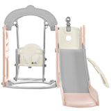 ZNTS Toddler Slide and Swing Set 5 in 1, Kids Playground Climber Slide Playset with Telescope, PP321359AAH