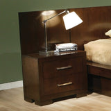 2 Drawers MDF Nightstand in Cappuccino Finish B016P254379