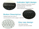 For Universal Android Tablets 10.1/10.5 Tablet Bluetooth Keyboard Case CoverBlack,Fits 10/10.1/10.5 00178611