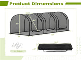 Green 108"x48"x47" Garden Crop Cage with High-Density Nylon Mesh, Plant Protection Tent with 83780871