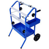 ZNTS Mobile 18" Multi-Roll Masking Paper Machine with Storage Trays,BLUE W465105149