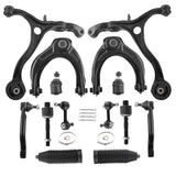 ZNTS 14pcs Suspension Kit Front Upper & Lower Control Arms For Honda Accord 2008-2012 12979580