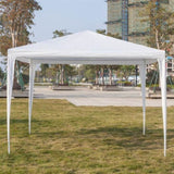 ZNTS 3 x 3m Four Sides Portable Home Use Waterproof Tent with Spiral Tubes White 51280911