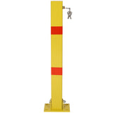 Parking bollard,pole barrier with lock ,car parking protection posts,home garage street decor W46542544
